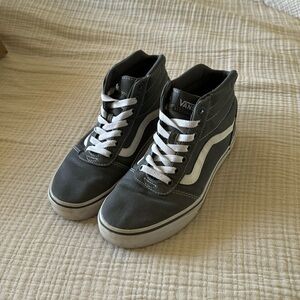 Gray high top vans